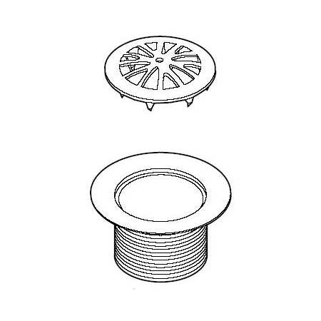 Pfister 19 Series Bathtub Drain Plug Assembly with Strainer Polished Brass