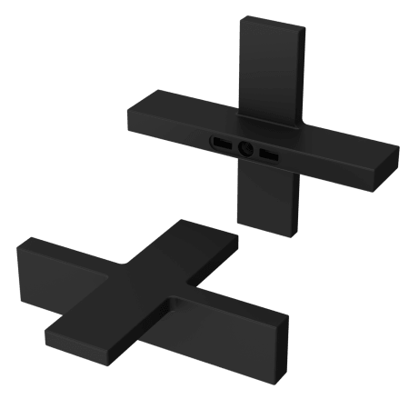 Pfister Verve Cross Handles Only for Widespread Bathroom Faucet and Deck Mounted Tub Filler Matte Black