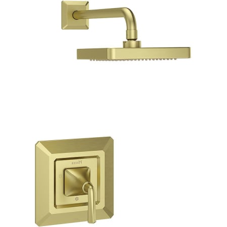Pfister Park Avenue Single Handle Shower Trim Package with Single Function Rain Shower Head Brushed Gold