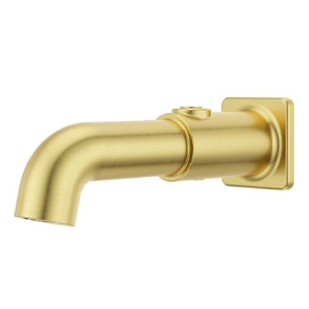 Pfister Transitional Square 8-3/8" Integrated Diverter Tub Spout Brushed Gold