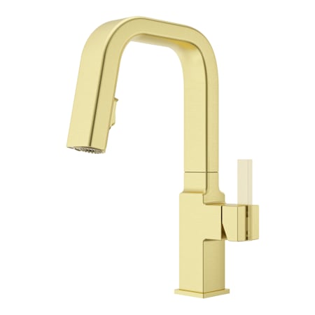 Pfister Verve 1.8 GPM Single Hole Pull Down Bar Faucet - Less Handle Brushed Gold