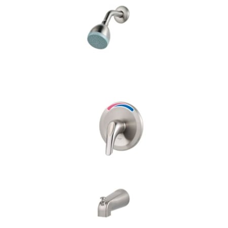 Pfister 1.8 GPM Pfirst Series Single Handle Tub and Shower Trim Brushed Nickel