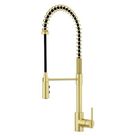 Pfister Brislin 1.5 GPM Single Hole Pull Out Kitchen Faucet Brushed Gold