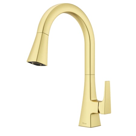 Pfister Pfirst Modern 1.8 GPM Single Hole Kitchen Faucet Brushed Gold