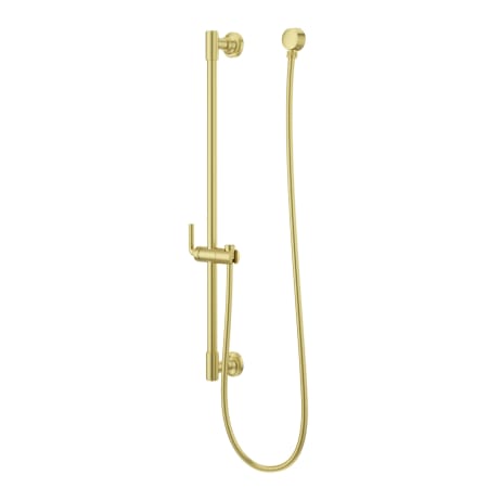 Pfister Modern Round 30" Slide Bar with 60" Hose Brushed Gold