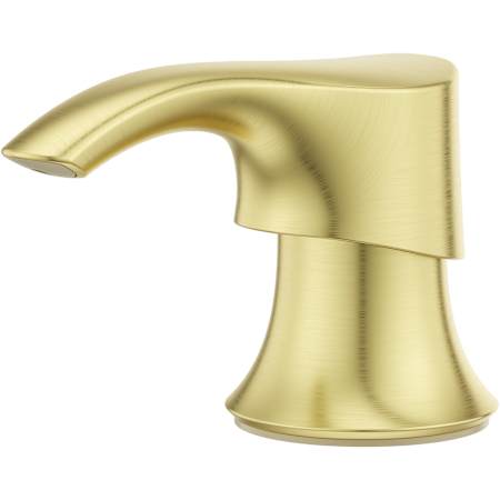 Pfister SoloTilt Deck Mounted Soap Dispenser with 16oz Capacity Brushed Gold