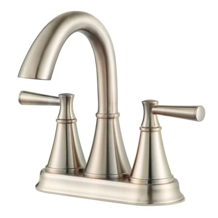 Pfister Cantara 1.2 GPM Centerset Bathroom Faucet with Push & Seal Drain Assembly Brushed Nickel