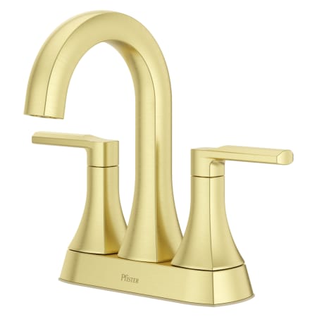 Pfister Vaneri 1.2 GPM Centerset Bathroom Faucet with Pop-Up Drain Assembly Brushed Gold