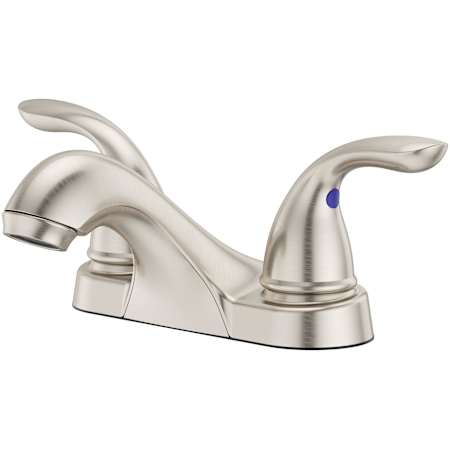 Pfister Pfirst Series 1.2 GPM Centerset Bathroom Faucet with Push & Seal Drain Assembly Brushed Nickel