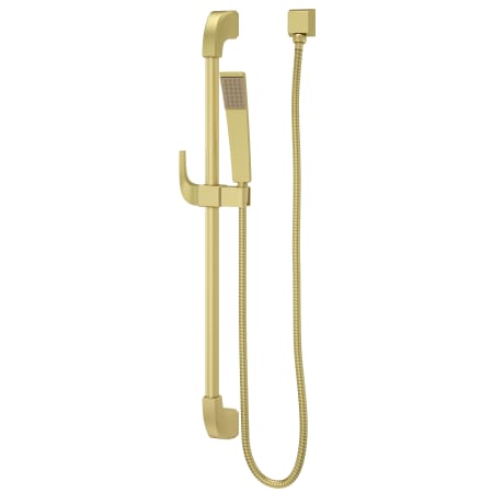 Pfister Park Avenue Single Function Hand Shower Package - Includes Hose, Slide Bar, and Wall Supply Brushed Gold