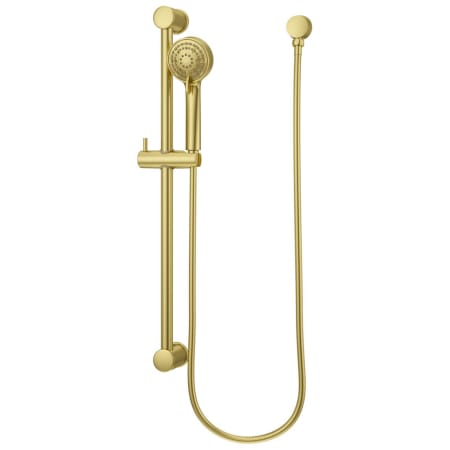 Pfister Holliston 1.75 GPM Multi Function Hand Shower Package - Includes Slide Bar, Hose, and Wall Supply Brushed Gold