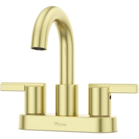 Pfister Brislin 1.2 GPM Centerset Bathroom Faucet with Pop-Up Drain Assembly Brushed Gold