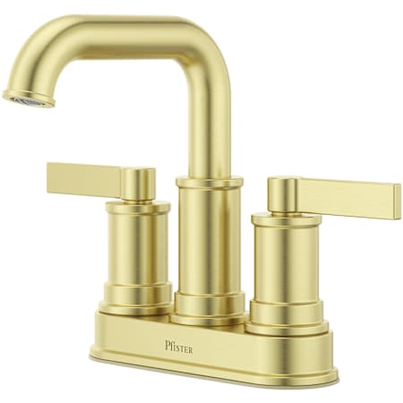 Pfister Havenridge 1.2 GPM Centerset Bathroom Faucet with Pop-Up Drain Assembly Brushed Gold
