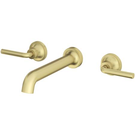 Pfister Tenet 1.2 GPM Wallmount Widespread Bathroom Faucet Brushed Gold