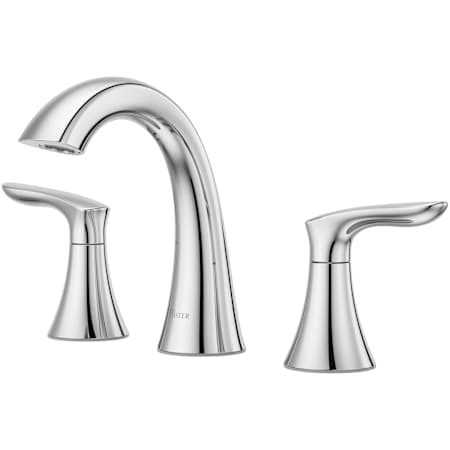 Pfister Weller 1.2 GPM Widespread Bathroom Faucet with Push & Seal Drain Assembly Polished Chrome