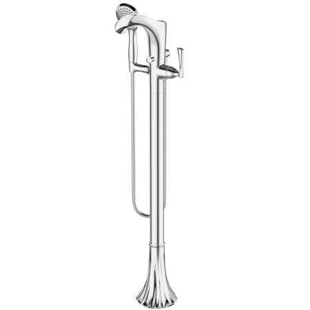 Pfister Rhen Floor Mounted Tub Filler - Includes Hand Shower Polished Chrome