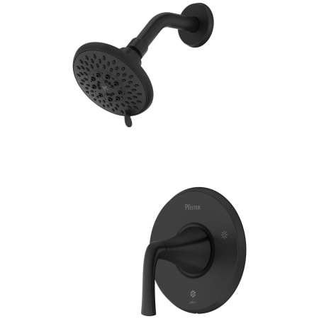 Pfister McAllen Shower Only Trim Package with 1.8 GPM Multi Function Shower Head with SecurePfit Anti-Wobble Handle, Pforever Seal, and Spot Defense Technology Matte Black