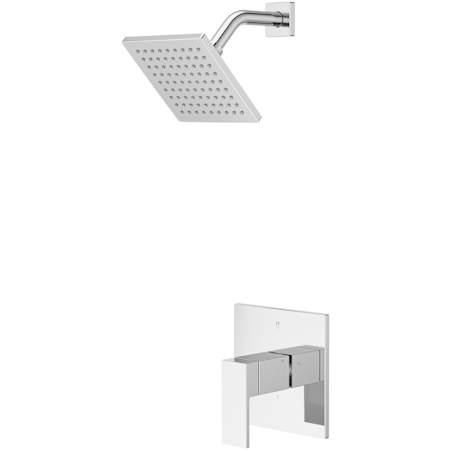 Pfister Dumont Shower Trim Package with 1.75 GPM Single Function 6" Shower Head Polished Chrome