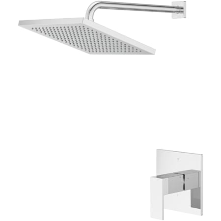 Pfister Dumont Shower Trim Package with 1.75 GPM Single Function Shower Head Polished Chrome