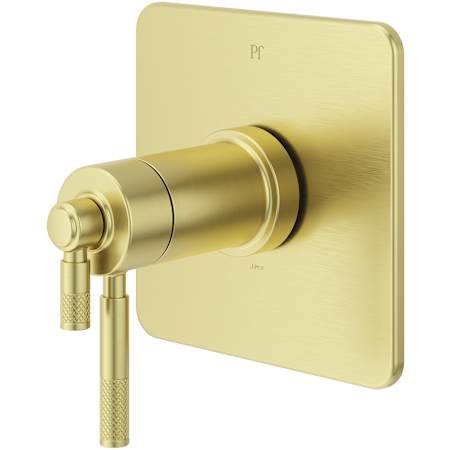 Pfister Hillstone Thermostatic Valve Trim Only with Dual Lever Handles - Less Rough In Brushed Gold