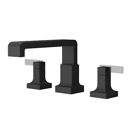 Pfister Verve Deck Mounted Roman Tub Filler - Less Rough In and Handles Matte Black
