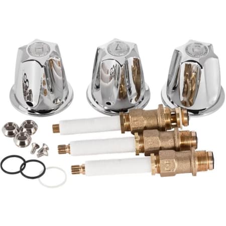 Pfister Three Handle Tub and Shower Repair Kit with Metal Knobs Polished Chrome