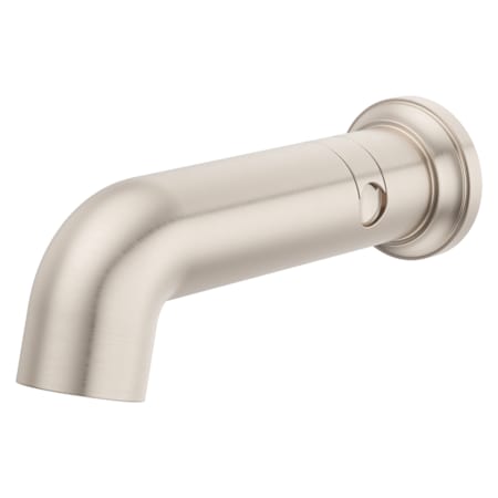 Pfister Modern Round 8-7/16" Integrated Diverter Tub Spout Brushed Nickel