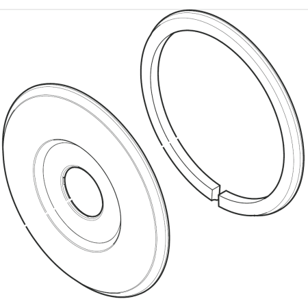 Pfister Pasadena 8P8 Series Replacement Escutcheon Polished Chrome