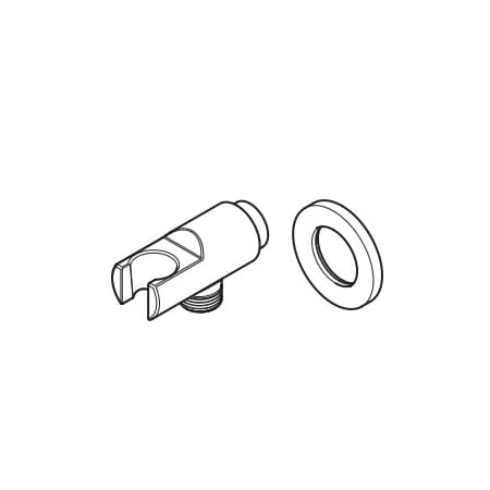 Pfister Contempra Wall Supply and Escutcheon Brushed Gold