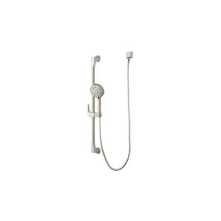Pfister 1.8 GPM Handshower Kit with Slide Bar, Shower Hose, and Multi Function Hand Shower Brushed Nickel