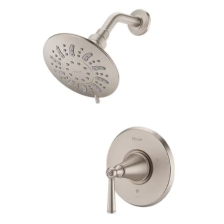 Pfister Saxton Shower Only Trim Package with 1.8 GPM Multi Function Shower Head Brushed Nickel