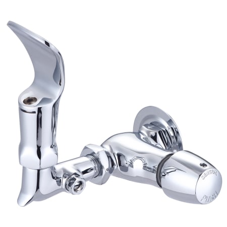 Pioneer Faucets Central Brass Push Button Bubbler Polished Chrome