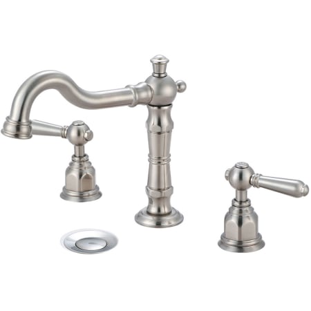 Pioneer Faucets Americana 1.2 GPM Widespread Bathroom Faucet Brushed Nickel