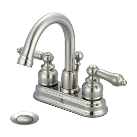 Pioneer Faucets Brentwood 1.2 GPM Centerset Bathroom Faucet Brushed Nickel