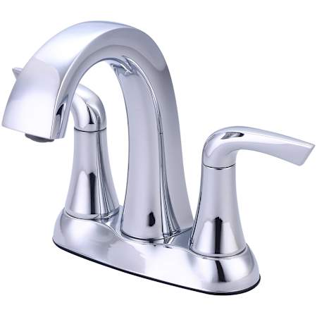 Pioneer Faucets Cabrillo 1.2 GPM Centerset Bathroom Faucet with Pop-Up Drain Assembly and Metal Handles Chrome