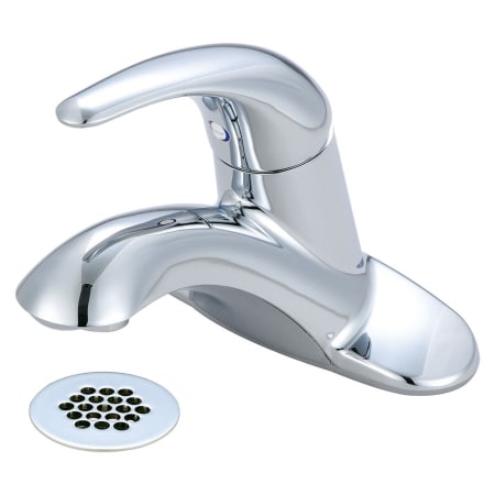 Pioneer Faucets Legacy 1.2 GPM Centerset Bathroom Faucet with Single Lever Handle - Includes Grid Drain Assembly Polished Chrome