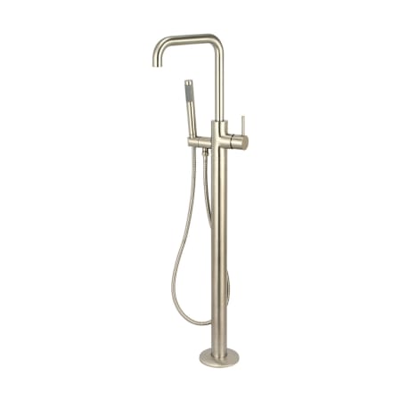 Pioneer Faucets Motegi Deck Mounted Tub Filler with Built-In Diverter – Includes Hand Shower Brushed Nickel