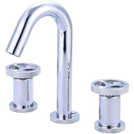 Pioneer Faucets i2v 1.2 GPM Widespread 8 Inch Tall Bathroom Faucet with Pop-Up Drain Assembly Chrome