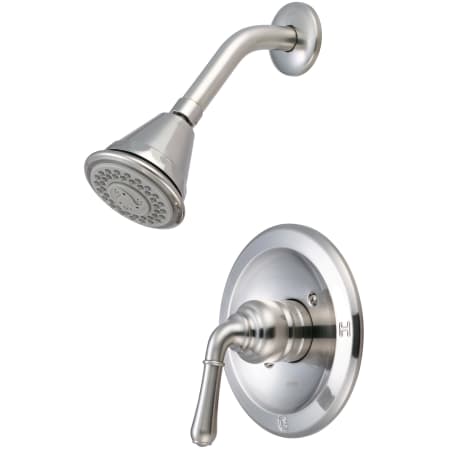 Pioneer Faucets Accent Shower Trim Set with 1.75 GPM Multi Function Shower Head Brushed Nickel