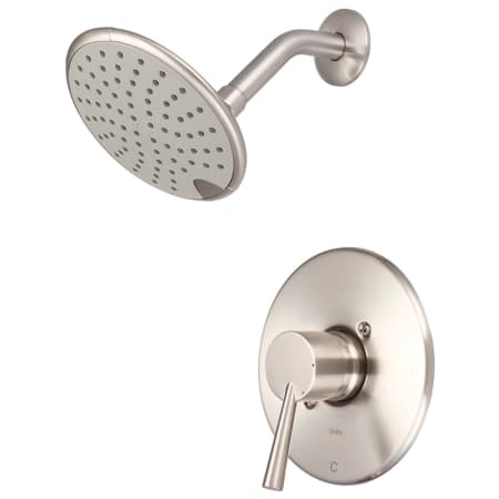 Pioneer Faucets i2 Shower Trim Set with 1.75 GPM Single Function Shower Head Brushed Nickel