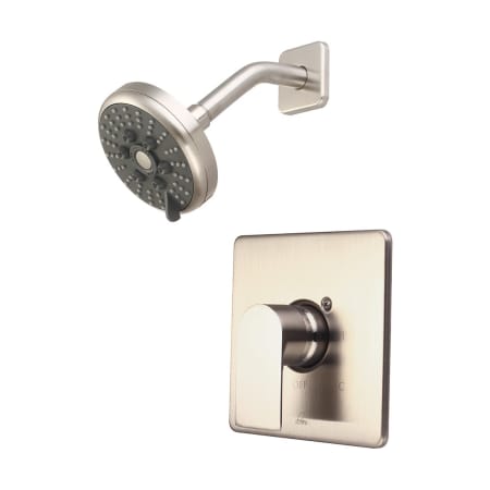 Pioneer Faucets i4 Shower Trim Set with 1.75 GPM Multi Function Shower Head Brushed Nickel