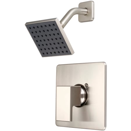 Pioneer Faucets Mod Shower Trim Set with 1.75 GPM Single Function Shower Head, and Diverter Tub Spout with Escutcheon Brushed Nickel