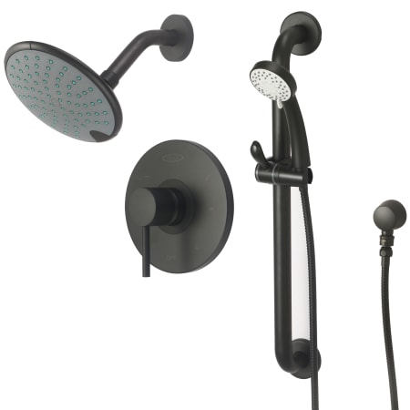 Pioneer Faucets Motegi Shower Only Trim Package with 1.75 GPM Multi Function Shower Head Matte Black