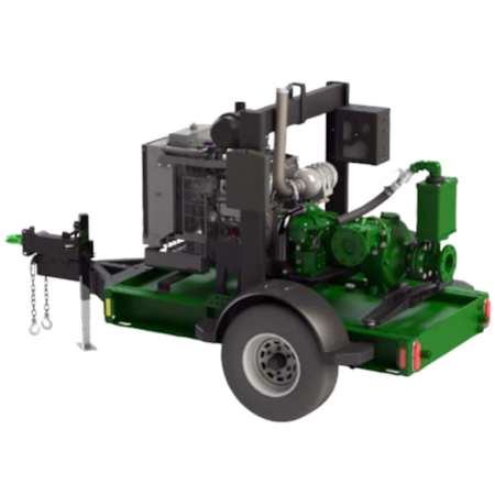 Pioneer Pump 1520 GPM (4") Trailer Mounted Electric Start Diesel Trash Pump with Deutz D2.9L Engine N/A