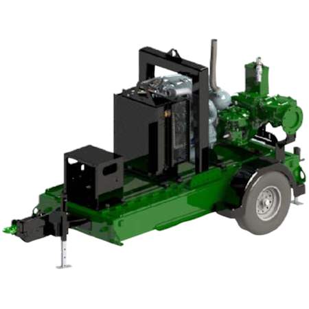 Pioneer Pump 5040 GPM (8") Trailer Mounted Electric Start Diesel Trash Pump with Deutz D3.6L Engine N/A