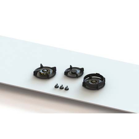 PITT Cooking Colo Professional Series 34 Inch Wide 3 Sealed Burner Liquid Propane Cooktop with Safety Shut Off Control Brass