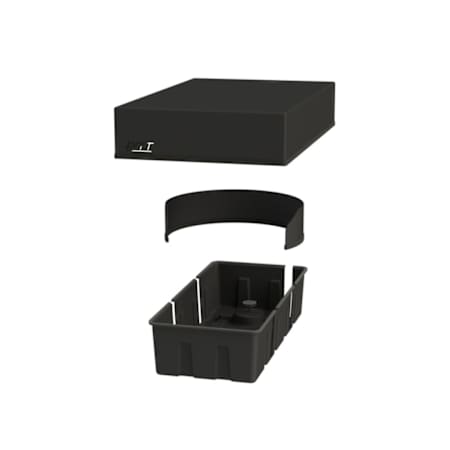 PITT Cooking 15 Inch Wide Outdoor Cooktop Installation Kit Black