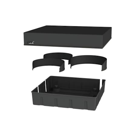 PITT Cooking 24 Inch Wide Outdoor Cooktop Installation Kit Black