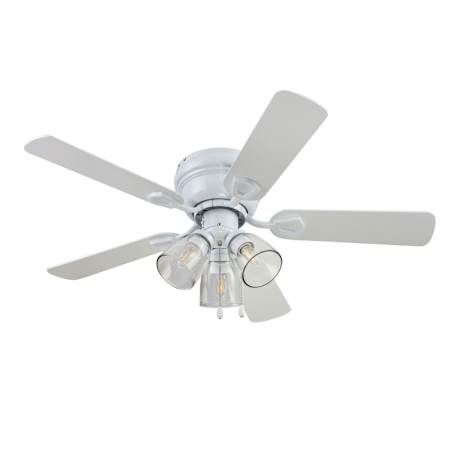 Portage Bay Renton 42" 5 Blade Indoor LED Ceiling Fan with Reversible Blades White