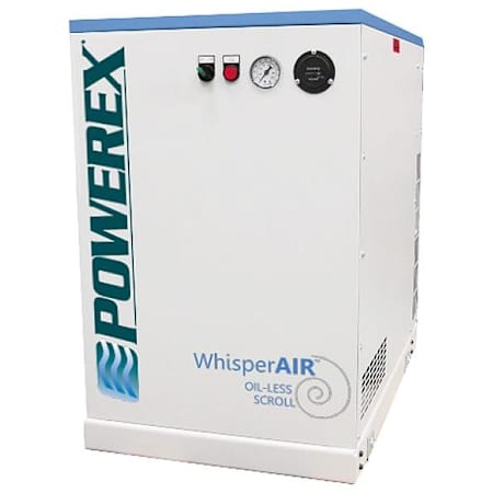 Powerex 3 HP 13 Gal 116 Max PSI Stationary Electric (208, 230 Volt 1 Phase) Scroll Air Compressor N/A